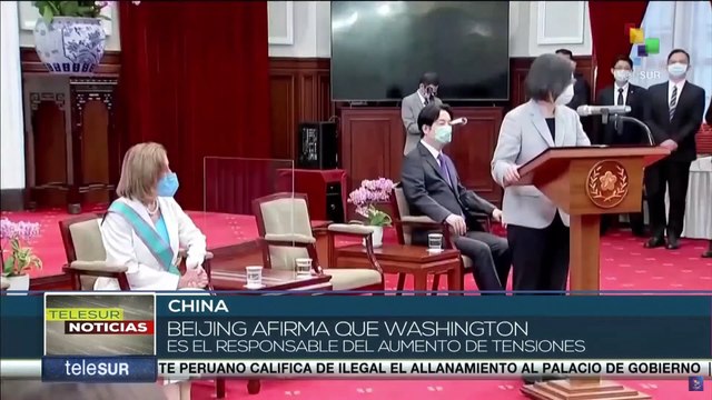 China defiende su postura ante intenciones separatistas de Taiwán