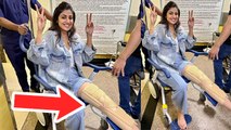 Shilpa Shetty का Leg Break Reason Reveal, Fans Shocking Reaction Viral|Boldsky*Entertainment