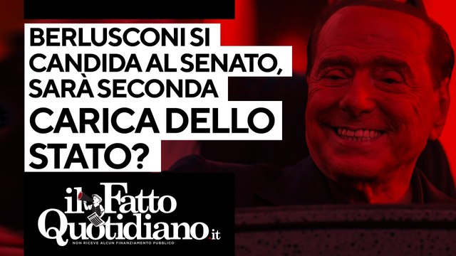 Berlusconi si candida al Senato, diventerà seconda carica dello Stato? La diretta di Peter Gomez