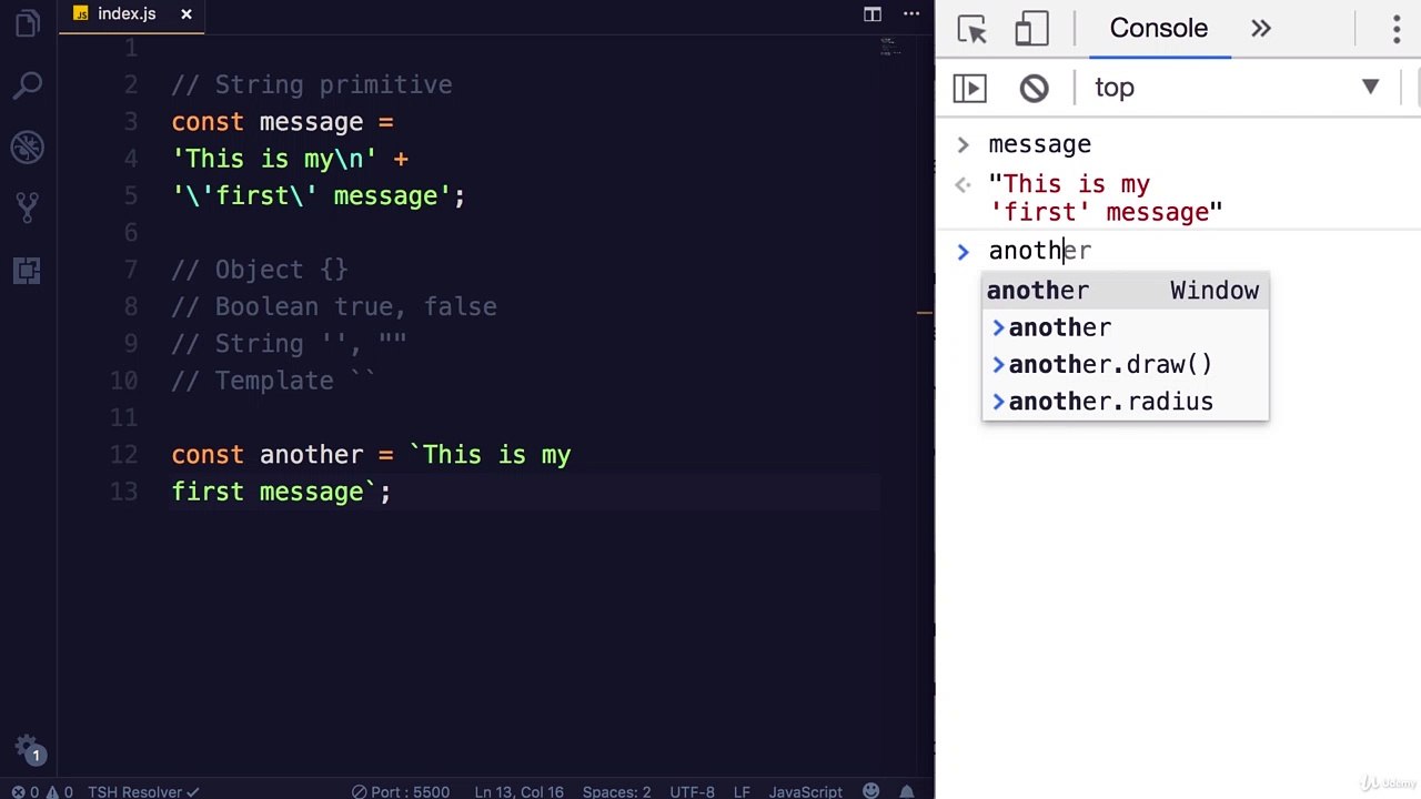 Template Literals