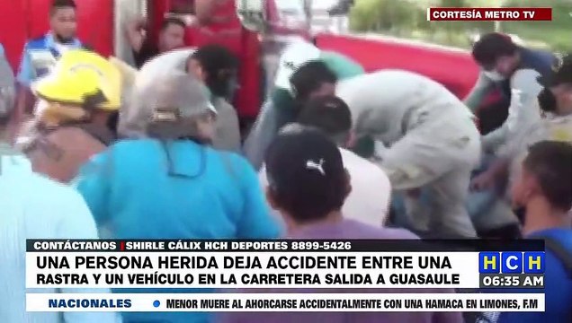 ¡De milagro! Conductor sobrevive a brutal colisión con rastra en Choluteca