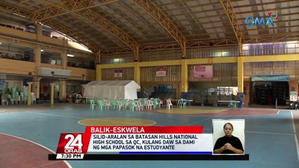 DepEd, aminadong may congestion ng mga estudyante sa CALABARZON at NCR | 24 Oras