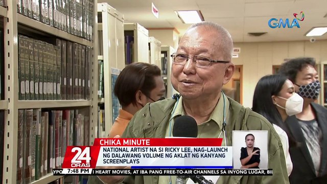 National artist na si Ricky Lee, nag-launch ng dalawang volume ng aklat ng kanyang screenplays | 24 Oras