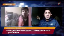 Fuga en penal de Paraguay 30 recapturados y 5 prófugos