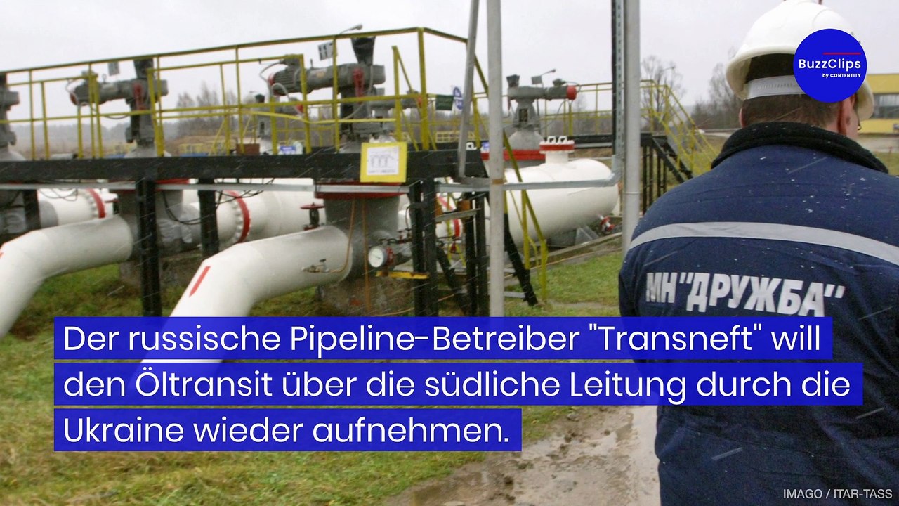 Russische Ölpipeline durch Ukraine wieder aktiv