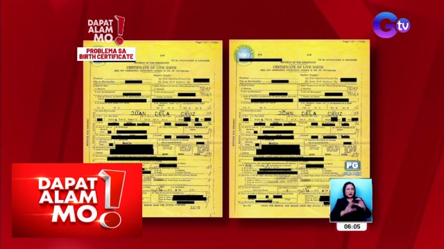 Maling pangalan sa birth certificate, paano maaayos? | Dapat Alam Mo!