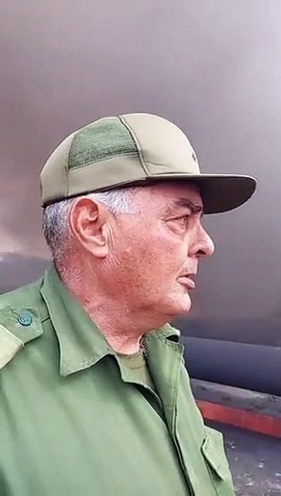 Muestran imágenes de los restos del cuarto tanque del incendio en Matanzas