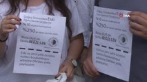 Son dakika haberleri! Doğuş Üniversitesi öğrencileri, öğrenim ücretlerine yapılan zammı protesto etti