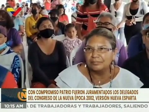 Congreso de la Nueva Época juramenta a más de 40 movimientos sociales municipales en Nva. Esparta