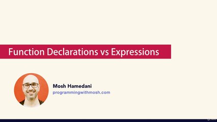 Function Declarations vs. Expressions
