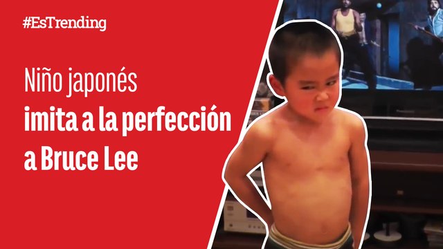 Niño japonés imita a la perfección coreografías clásicas de Bruce Lee