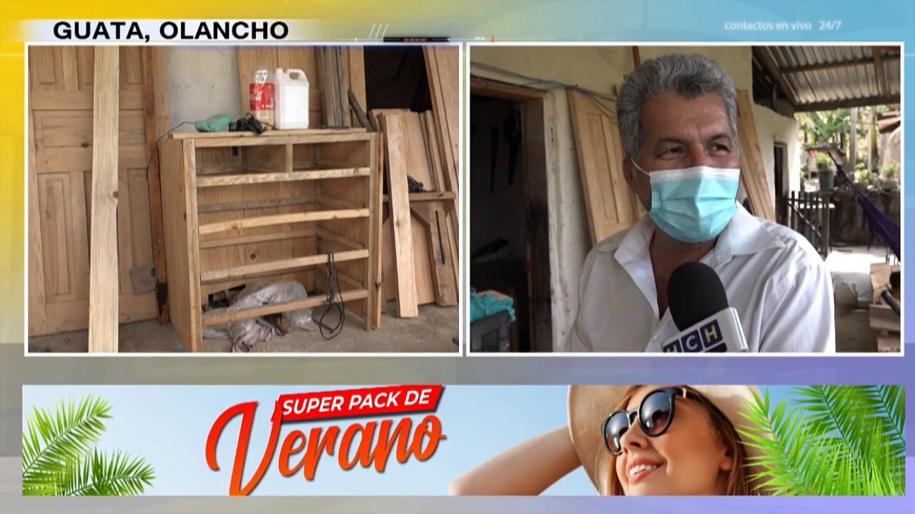 Fabrica de ataúdes de Guata, Olancho aumenta su producción ante aumento de muertos por Covid19