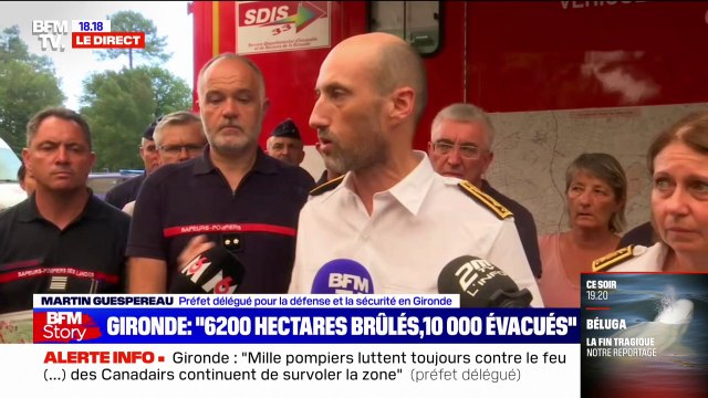 Incendie en Gironde: L'autoroute A63 est fermée, elle est purgée pour que les pompiers soient en capacité de venir dessus , affirme la préfecture