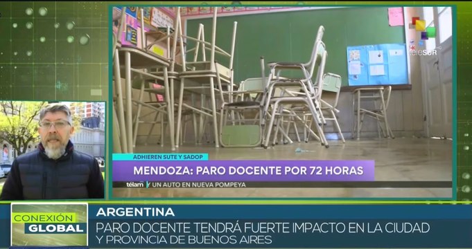 Docentes, estatales y médicos argentinos convocan a paro nacional