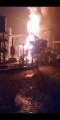 आकाशीय बिजली गिरने से रेलवे ग्रिड में आग लगी, करोड़ों का नुकसान