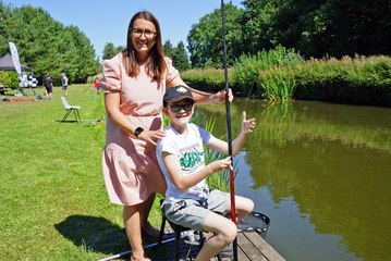 Children enjoy free fishing session at Mansfield fishery
