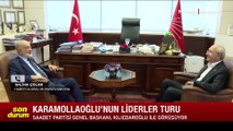 CHP Lideri Kemal Kılıçdaroğlu ile Saadet Partisi Genel Başkanı Temel Karamollaoğlu bir araya geldi