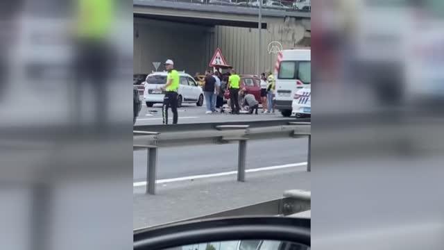 TEM Otoyolu'ndaki kazada motosiklet sürücüsü hayatını kaybetti