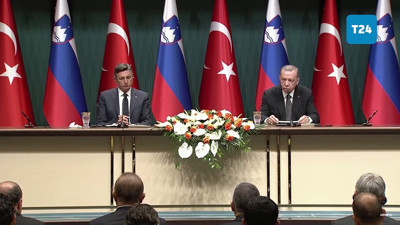 Cumhurbaşkanı Erdoğan, Slovenya Cumhurbaşkanı Pahor ile görüştü: Savunma sanayiinde atacağımız ortak adımlar var