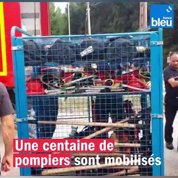 Un feu exceptionnel pour les Vosges dans le secteur de Mortagne