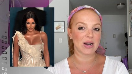 Kim Kardashian Rocks Silk Shorts To Debut Her New Beats x Kim Campaign