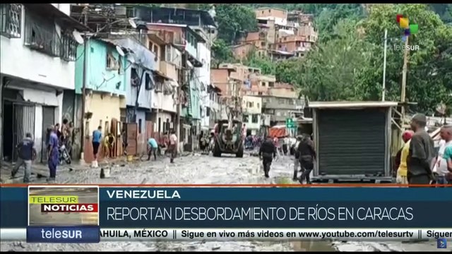 Venezuela: Sector colindante al río Guaire en Caracas registra desbordamiento por intensas lluvias