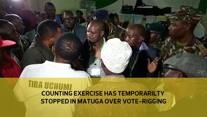 Counting exercise has temporarily stopped in Matuga over vote-rigging