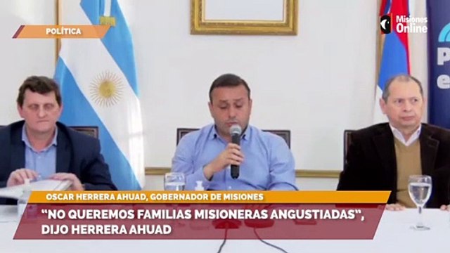 “No queremos familias misioneras angustiadas”, dijo Herrera Ahuad