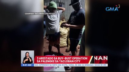 3 arestado sa buy-bust operation sa palengke sa Tacloban City | UB