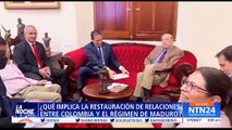 Maduro ordenó restablecer de inmediato relaciones militares con Colombia