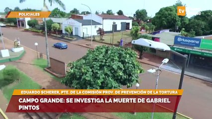 Campo Grande: se Investiga la muerte de Gabriel Pintos