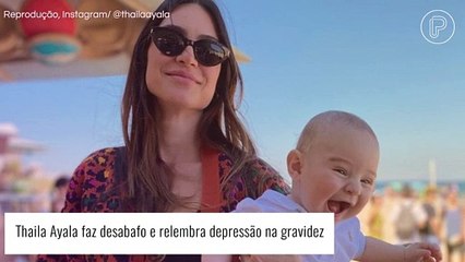 Thaila Ayala faz desabafo emocionante sobre depressão na gravidez: 'Sofri'