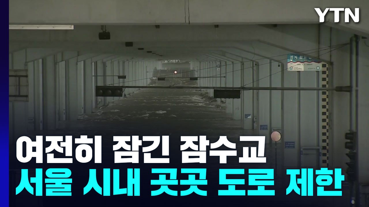 잠수교 통행 제한 계속...양재천로 등 17곳 부분 통제 / YTN