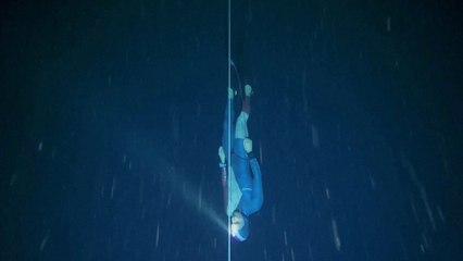 French freediver Arnaud Jerald breaks world record with 120m-deep dive