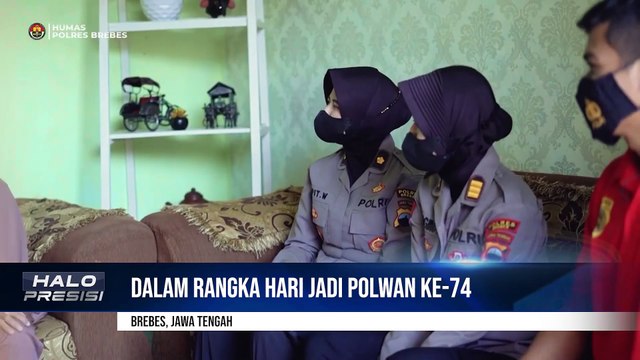 Polwan Polres Brebes Anjangsana ke Purnawirawan Polri