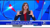 Benji Espinoza retomó la defensa de Pedro Castillo tras haber renunciado el mismo día