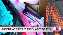Mochilas y útiles escolares gratis