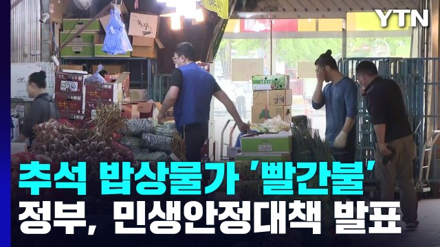 추석 밥상물가 '빨간불'...정부, 민생안정대책 발표 / YTN