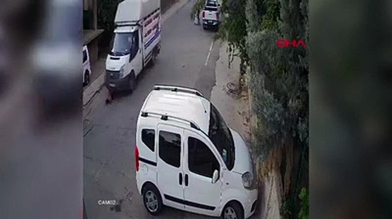 Mucize kurtuluş: Kamyonetin üzerinden geçtiği çocuğun burnu bile kanamadı