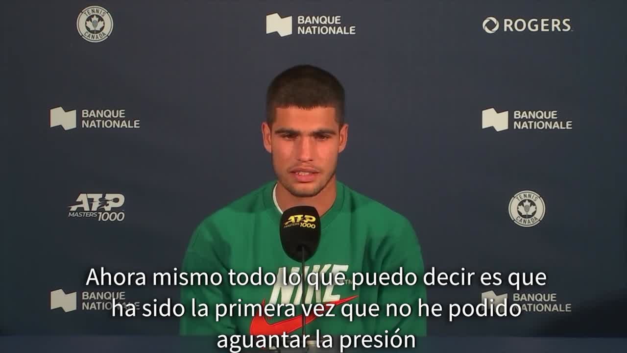 Acaba de perder en primera ronda siendo el gran favorito y dice esto: tremendos 50" de Alcaraz