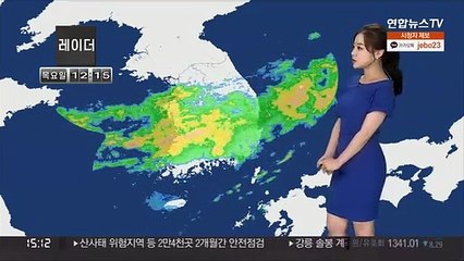 [날씨] 충청이남 내일 오전까지 강한 비…최고 120㎜↑