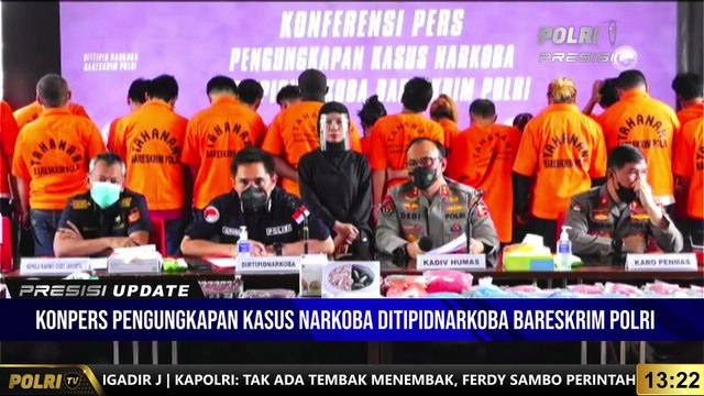 PRESISI UPDATE : Konferensi Pers Pengungkapan Kasus Narkoba Ditipidnarkoba Bareskrim Polri