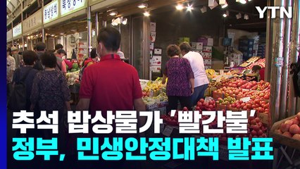 추석 밥상물가 '빨간불'...정부, 민생안정대책 발표 / YTN