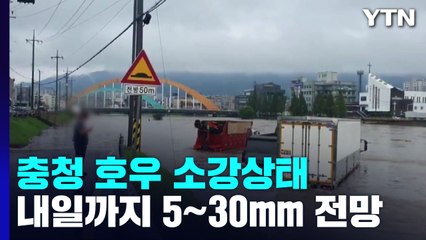 충청 호우 소강상태...17시부터 내일까지 5∼30mm 전망 / YTN