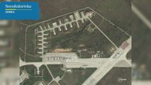 Imágenes por satélite de los daños de la base aérea rusa en Crimea