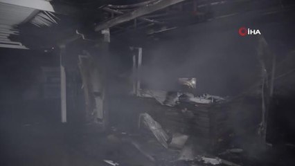 5 yıldızlı otelin sahil barında korkutan yangın