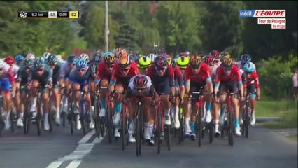 Cyclisme sur route -  : Le replay des derniers kilomètres de la 5ème étape du Tour de Pologne