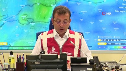 İmamoğlu: "Sağanak yağışın 15.00 itibariyle doğu ilçelerinde etkili olması bekleniyor"