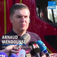 "Nous avons lutté toute la nuit contre la propagation de l'incendie" explique le lieutenant-colonel Mendousse