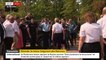 Feux de forêts: La Première ministre Elisabeth Borne et le ministre de l'Intérieur Gérald Darmanin sont arrivés en Gironde auprès des pompiers